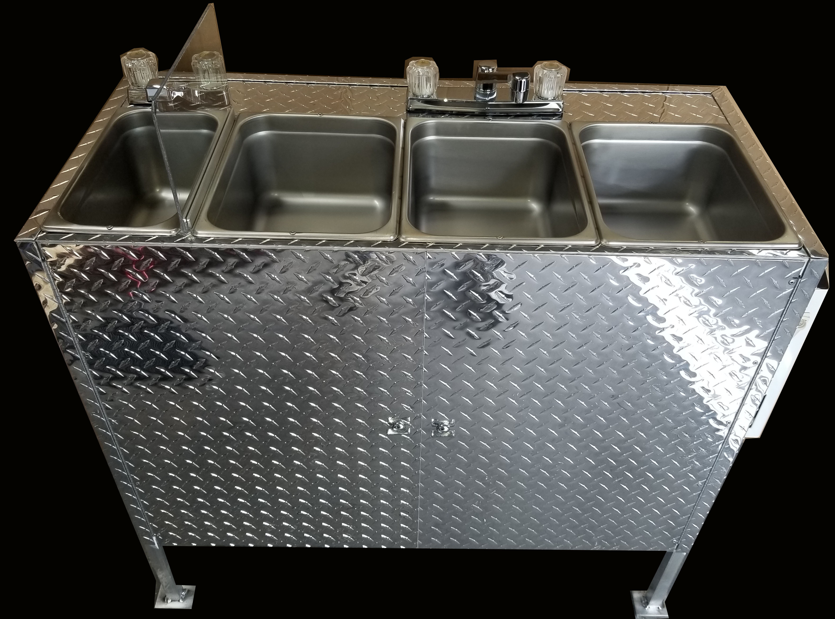 portable self contained sink for outdoor kitchen